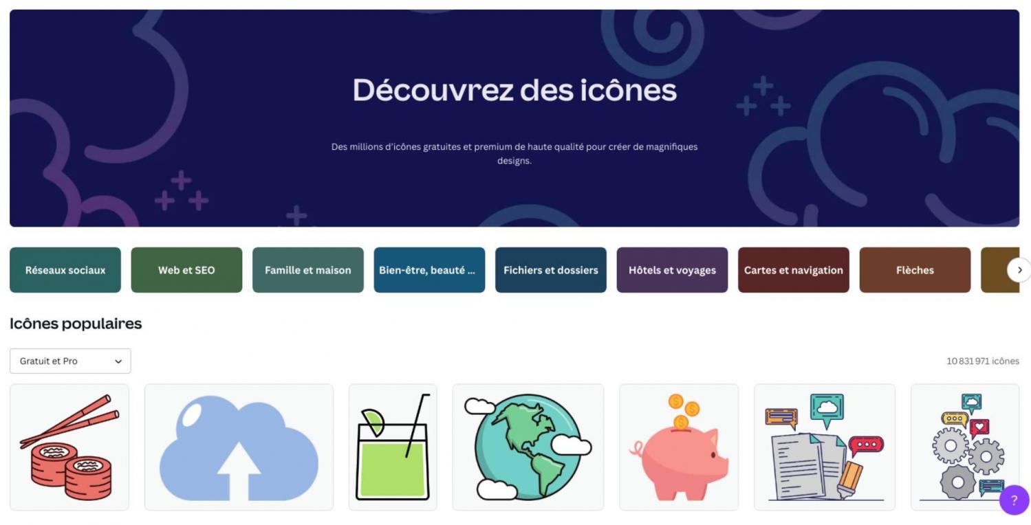 Creation de designs sur canva