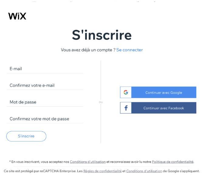 Inscription wix